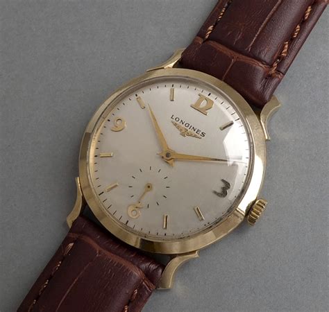 LONGINES 14K Solid Gold Vintage Gents Manual Watch 1954 :: Itsawindup