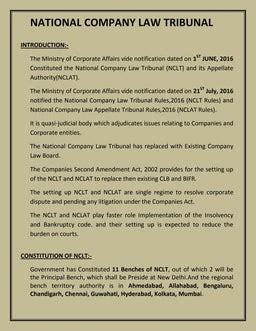 Difference between NCLT and NCLAT PPT | PPT