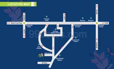 NG Rathi Estate NG Madhuban Map - Pirangut, Pune Location Map