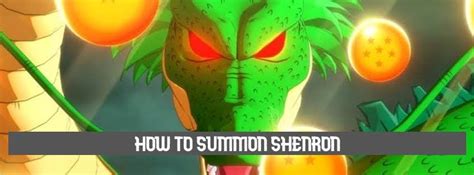 How do you summon Shenron with Dragon Balls?