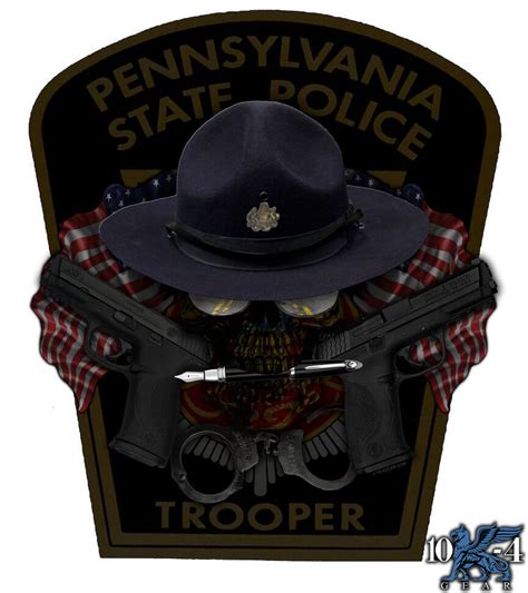 Pennsylvania State Police Decal - For The Thin Blue Line