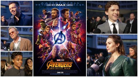 Avengers Infinity War Cast Interviews - Tom Holland, Benedict Cumberbatch, Sebastian Stan ...