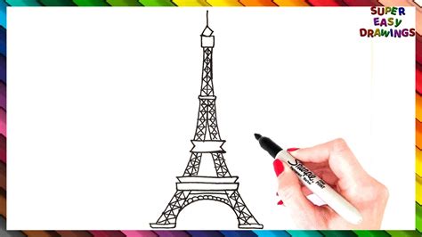 Eiffel tower drawing for kids photos | DRAWING 99