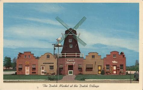 Dutch Market Place - Part of the Dutch Village Holland, MI Postcard