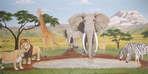 African Safari Painting by Stephanie Conroy - Pixels