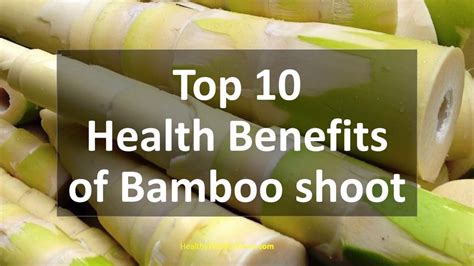 Top 10 Health Benefits of Bamboo shoot | healthy Wealthy Tips - YouTube