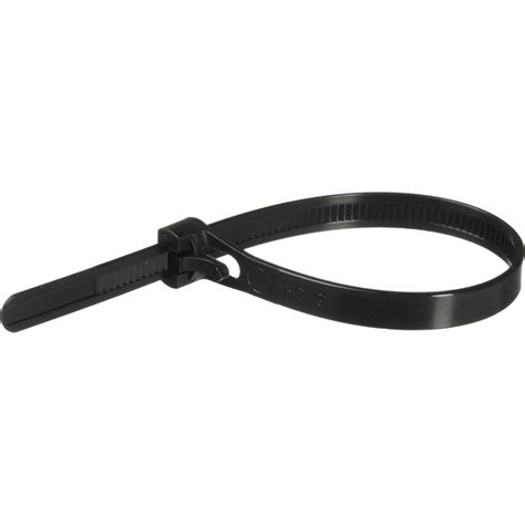 Reuseable Black Zip Tie Wraps (8mm x 150mm) - MODDIY