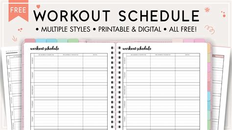 Workout Chart Template