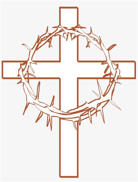 Cross With Crown Of Thorns Clipart - Crown Of Thorns On Cross ...