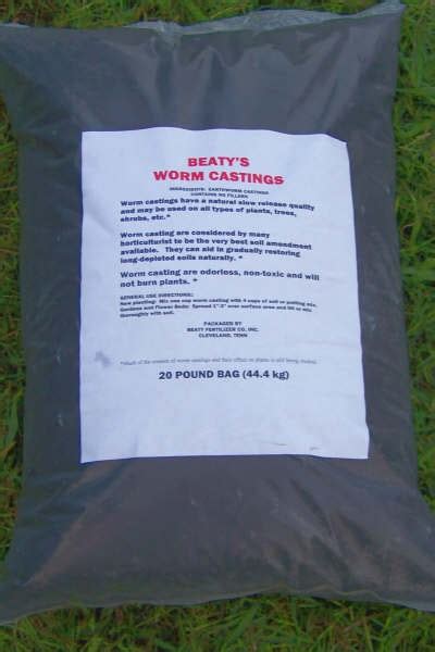 Beaty’s 100% Worm Castings | Beaty Fertilizer