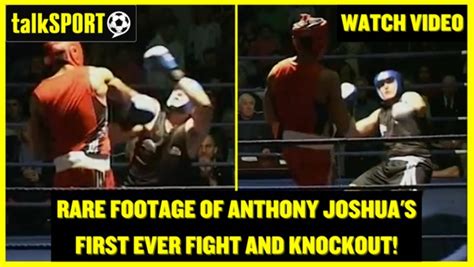 Unseen footage shows Anthony Joshua winning first ever amateur fight by ...