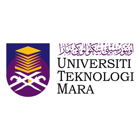 the university of technology mara logo with two crossed swords and an emblem in arabic writing