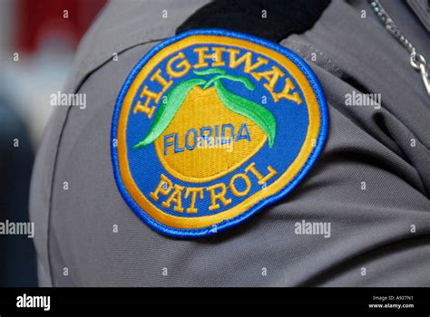 Arm patch of Florida Highway Patrol Uniform Stock Photo - Alamy