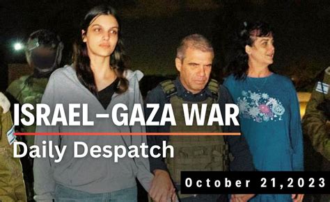 Daily Despatch: Hamas Releases 2 Israeli-American Hostages