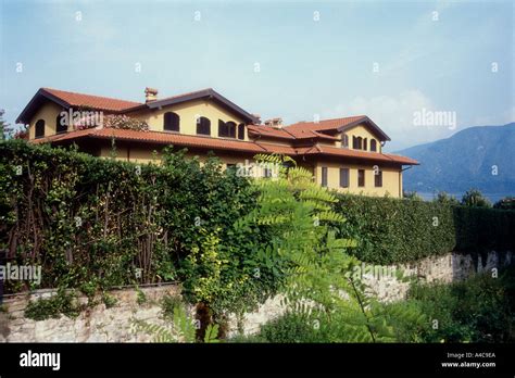 Villa at Lenno village Lake Como Lombardy Italy Stock Photo - Alamy