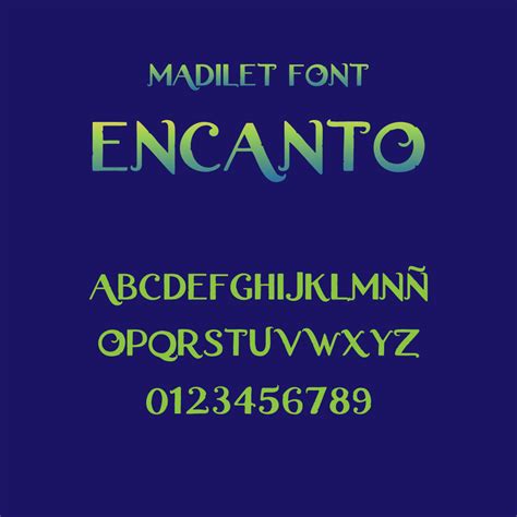 Madilet Font - Disney Encanto Lettering Fonts, Lettering Design, Typeface, Abc, Disney Font ...