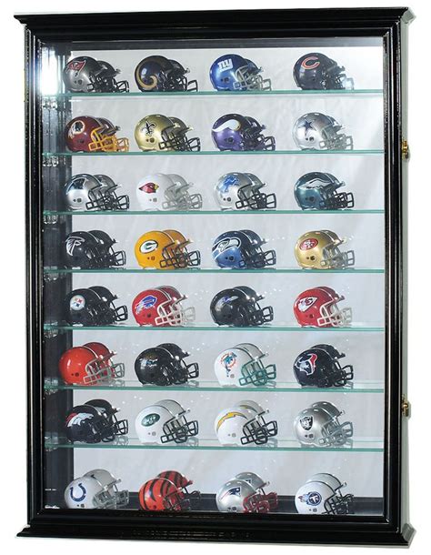 Large Pocket Pro Mini Helmet Display Case Cabinet Football NFL - Etsy ...