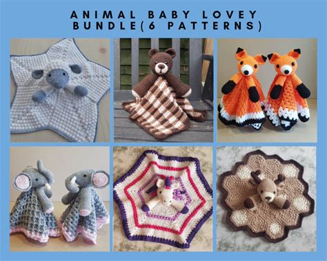 Animal Baby Lovey Pattern Bundle - Crafting Happiness