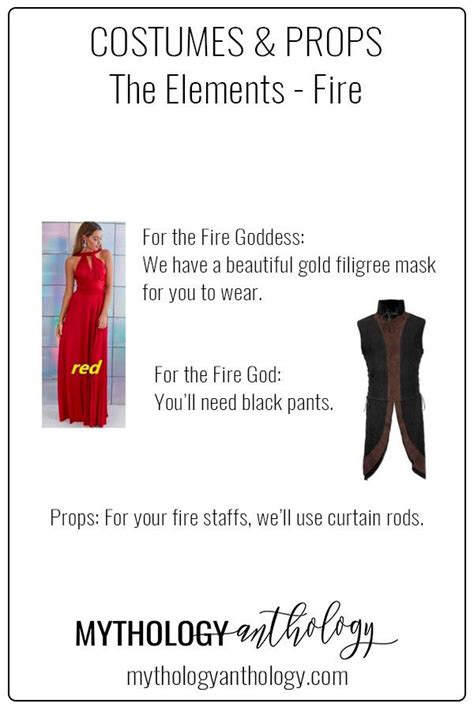 The Elements - Fire Costumes & Props | Fire costume, Costume props, Fire goddess