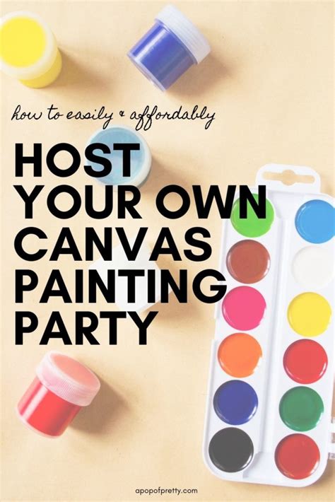 Paint and Sip: DIY Painting Party (with Dollar Store Finds) - A Pop of ...