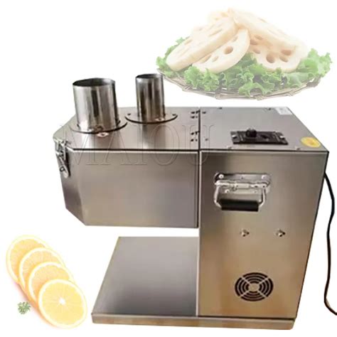 Electric Commercial Vegetable Fruit Slicer Stainless Steel Potato Onion ...