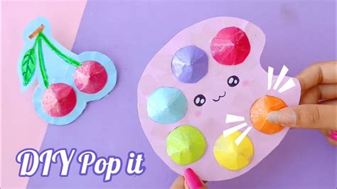 DIY Pop It Fidgets! Viral TikTok fidget toys / how to make Pop It fidgets /TikTok fidget toy ...