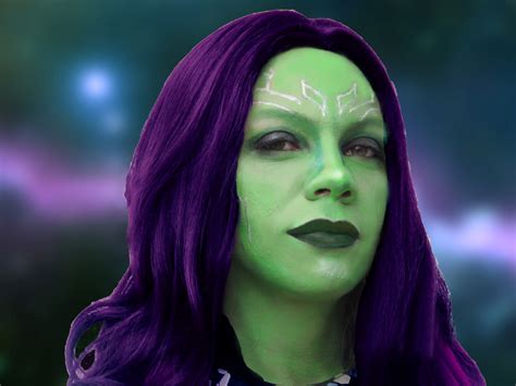 #Gamora makeup | Galaxy makeup, Gamora, Gamora makeup tutorial