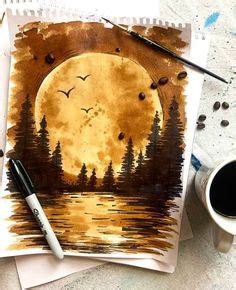 58 Coffee painting ideas | coffee painting, painting, coffee art