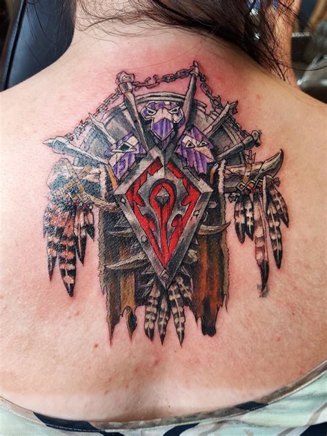 Got my first tattoo today. FOR THE HORDE! : r/wow