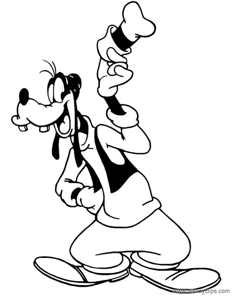 Disney's Goofy Coloring Pages 4 | Disneyclips.com