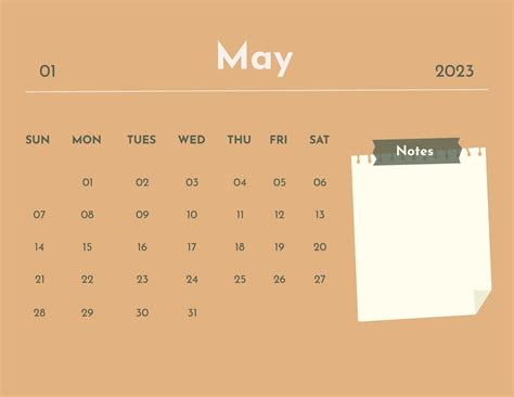 Printable May 2023 Calendar Template in PSD, Illustrator, Word, Pages ...