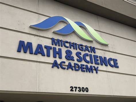 Michigan Math & Science Academy - Dimensional Letters - Warren, MI