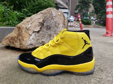 Air Jordan 11 Black Yellow For Sale – The Sole Line