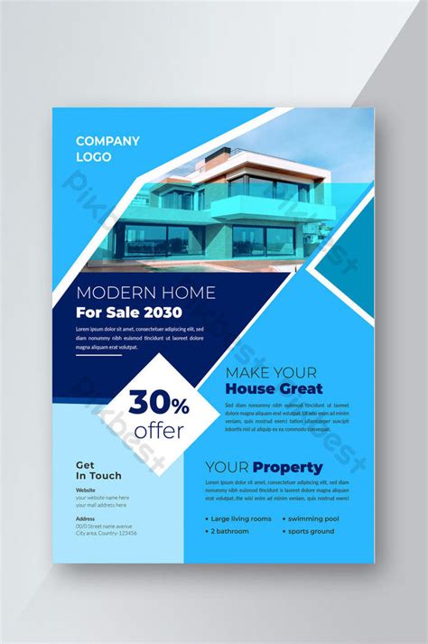 Modern Real Estate Company Flyer Template | AI Free Download - Pikbest