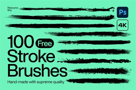 100 Free Paint Stroke Photoshop Brushes - Resource Boy