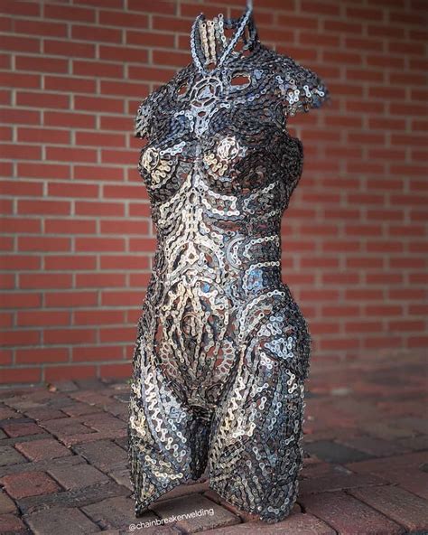 Artist Turns Old Bike Chains into Elaborate Metal Sculptures