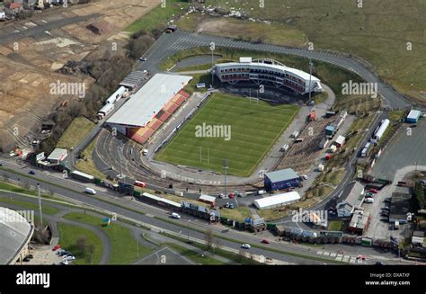 aerial view of Odsal Stadium, home of the Bradford Bulls rugby league ...