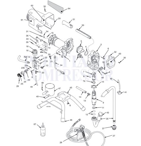 Graco 390 Stand Parts Breakdown, 248800