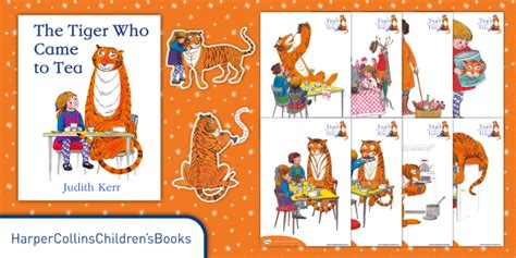 FREE! - The Tiger Who Came to Tea Characters | Printable Cut-Outs