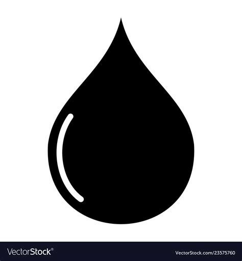 Oil drop Royalty Free Vector Image - VectorStock