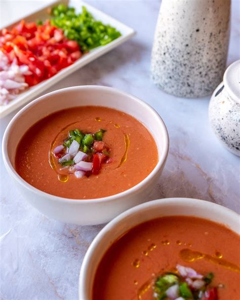 Spanish Gazpacho - Six Hungry Feet - Spanish-inspired - Vegan