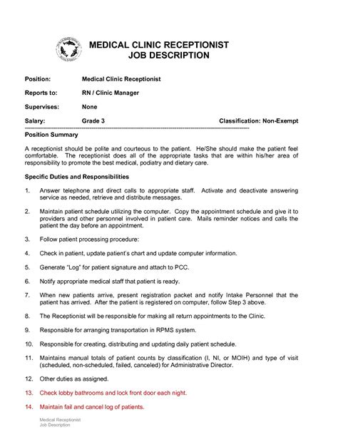 Casual Medical Office Receptionist Cover Letter Best Nursing Resume ...