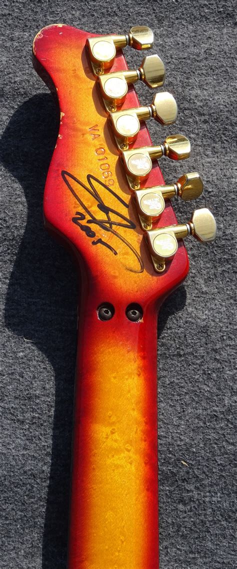 Valley Arts California Pro Steve Lukather 1990 Cherry Sunburst Curly Maple Guitar For Sale ...