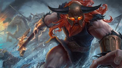 Download Viking Olaf (League Of Legends) Video Game League Of Legends HD Wallpaper