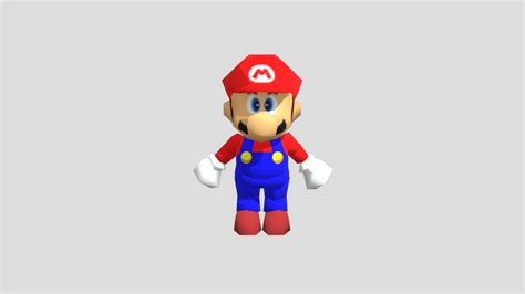 Mario 64 Rigged and in single texture - Download Free 3D model by yO_ey ...