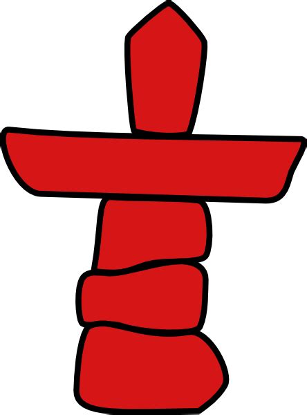 Nunavut Inukshuk Canada Clip Art at Clker.com - vector clip art online ...