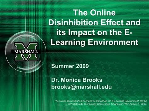 The Online Disinhibition Effect and its Impact on ... - users at Marshall