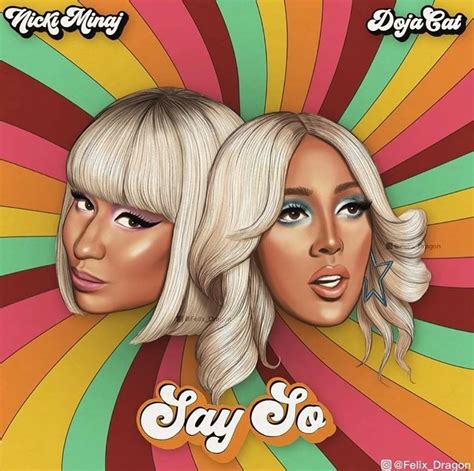 Doja Cat, Nicki Minaj - Say So Remix | Cover art design, Cover art ...