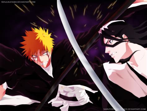 Ichigo vs Byakuya by SenjuKatashi on DeviantArt