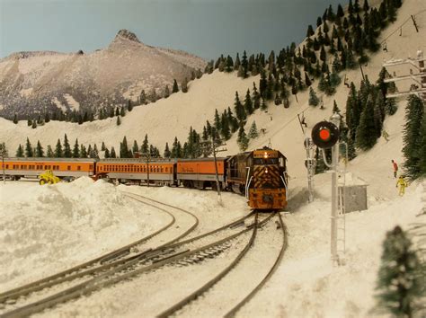 Model Train Snow Scenery